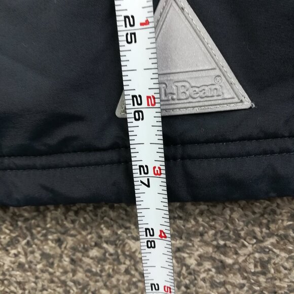 LL Bean Jacket Full-Zip Thinsulate Hooded Boys XL 18 Black Packable Hood 271259 - Picture 12 of 12